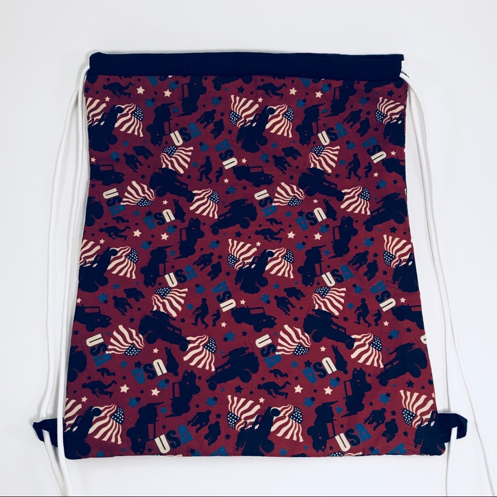 American Flag String Backpack (NWOT) - Picture 4 of 4